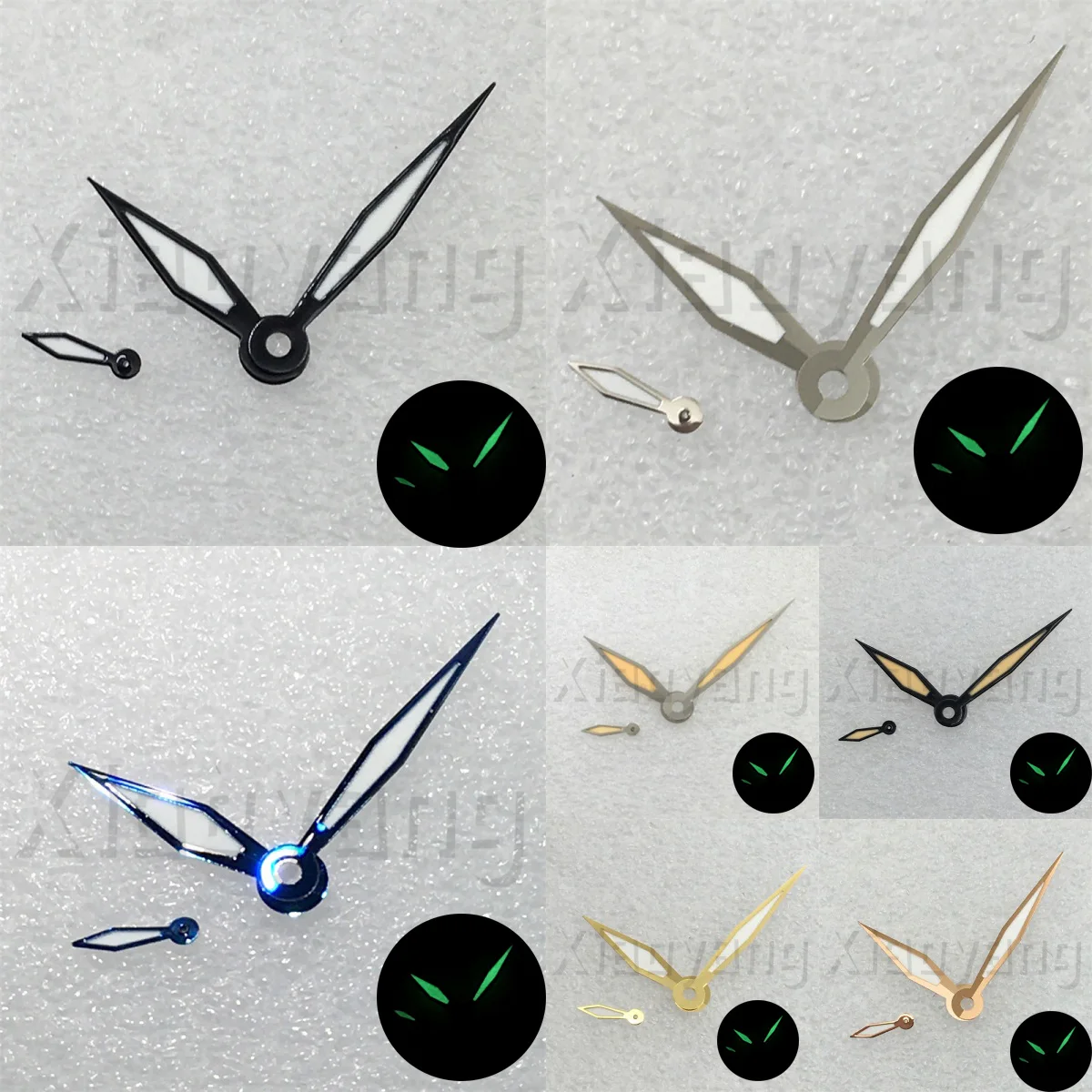 ETA6497 Watch Hands Green Luminous Black Gold Rose Gold Blue Hand Fit ETA 6497 6498 ST3600 3620 Movement Watch Accessories Parts