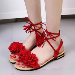 Women Walking Sandals Flat Shoes Heel Fashion Beach Women Sandals Tassel Skidding Slipper Women'S Casual Sandal For Women