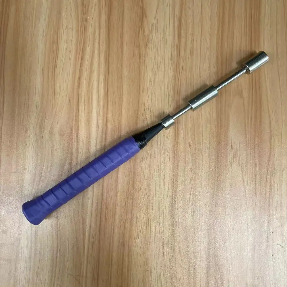 

Adjustable Weight Racket Swing Trainer Removable Stainless Steel Badminton Training Stick Finger Wrist Force Stick