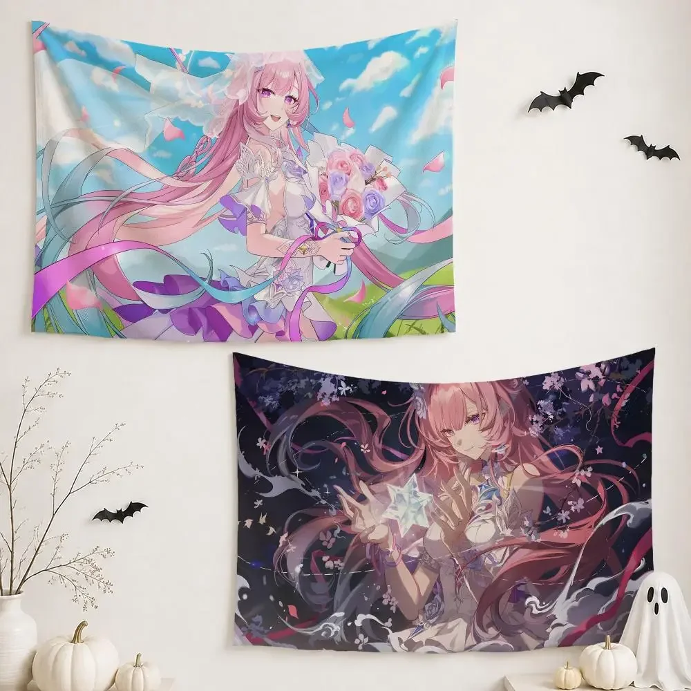 Game Honkai: Star Rail Cyrene Tapestry Wall Hanging Tapestry Aesthetic Room Decor Banners for Bedroom Living Room Outdoor Party