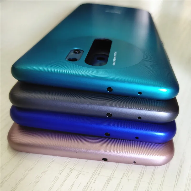 New For Xiaomi Redmi 9 Back Battery Cover Rear Housing Door Case For Redmi9 Battery Cover With Side Buttons Replace