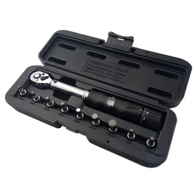 1/4in Digital Adjustable Torque Preset Torque Spanner Multifunctional Socket Wrench Rachet Wrenches Machine Auto Repair Tool Set