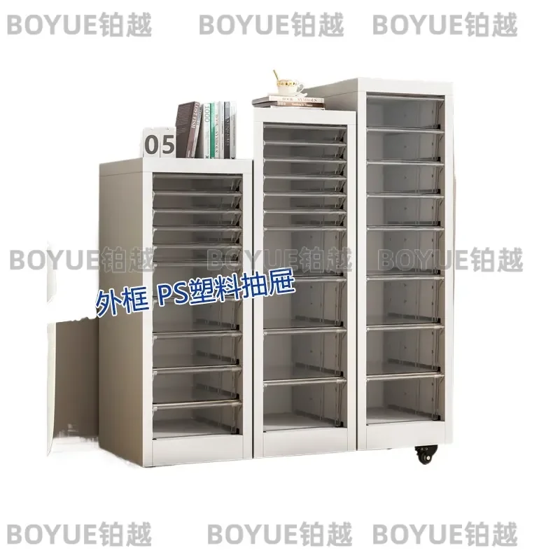 Nail Art Storage Cabinet A4 File Organizer Multi Layer Drawer Unit Under Desk Stationery Holder Kneading Bar Clamping Rack