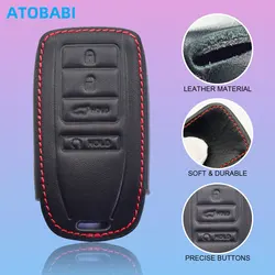 Leather Car Key Cover Bag For Acura ILX RLX TLX RDX MDX 2016 2017 2018 2019 2020 2021 Smart Auto Remote Fob Shell Protector Case