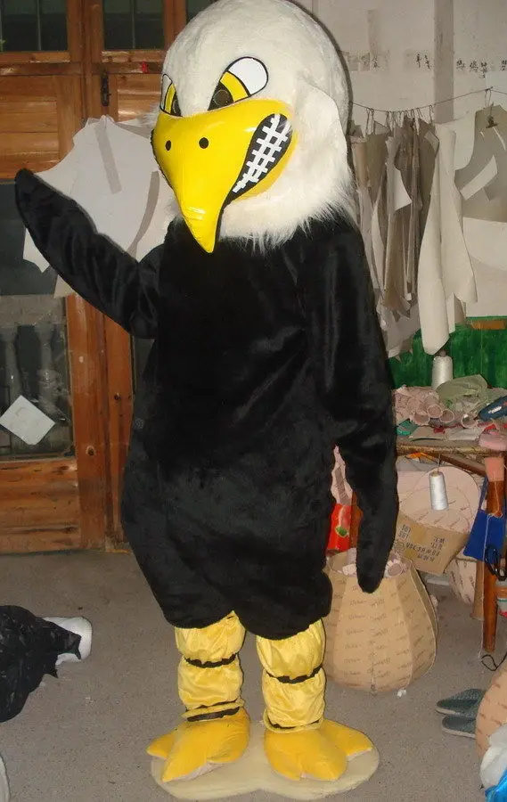 Costume de mascotte de dessin animé en peluche pour adulte, théâtre Eagle, paupières au beurre, robe de paupières de Noël, Halloween, offre spéciale, nouveau