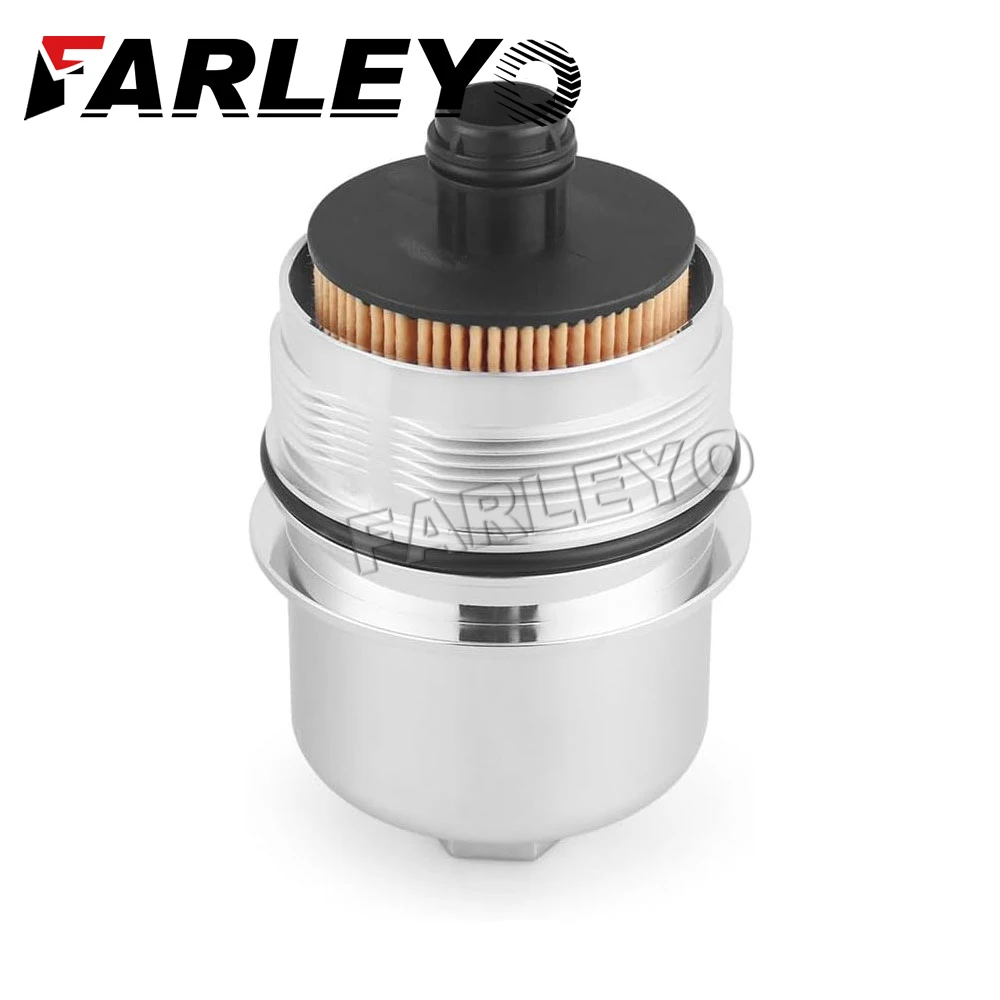 

Aluminum 68507598AA Farleyo Oil Filter Housing Cover Cap Assembly For Jeep Gladiator Wrangler, Ram 1500 3.0L V6 Diesel 2020-2023