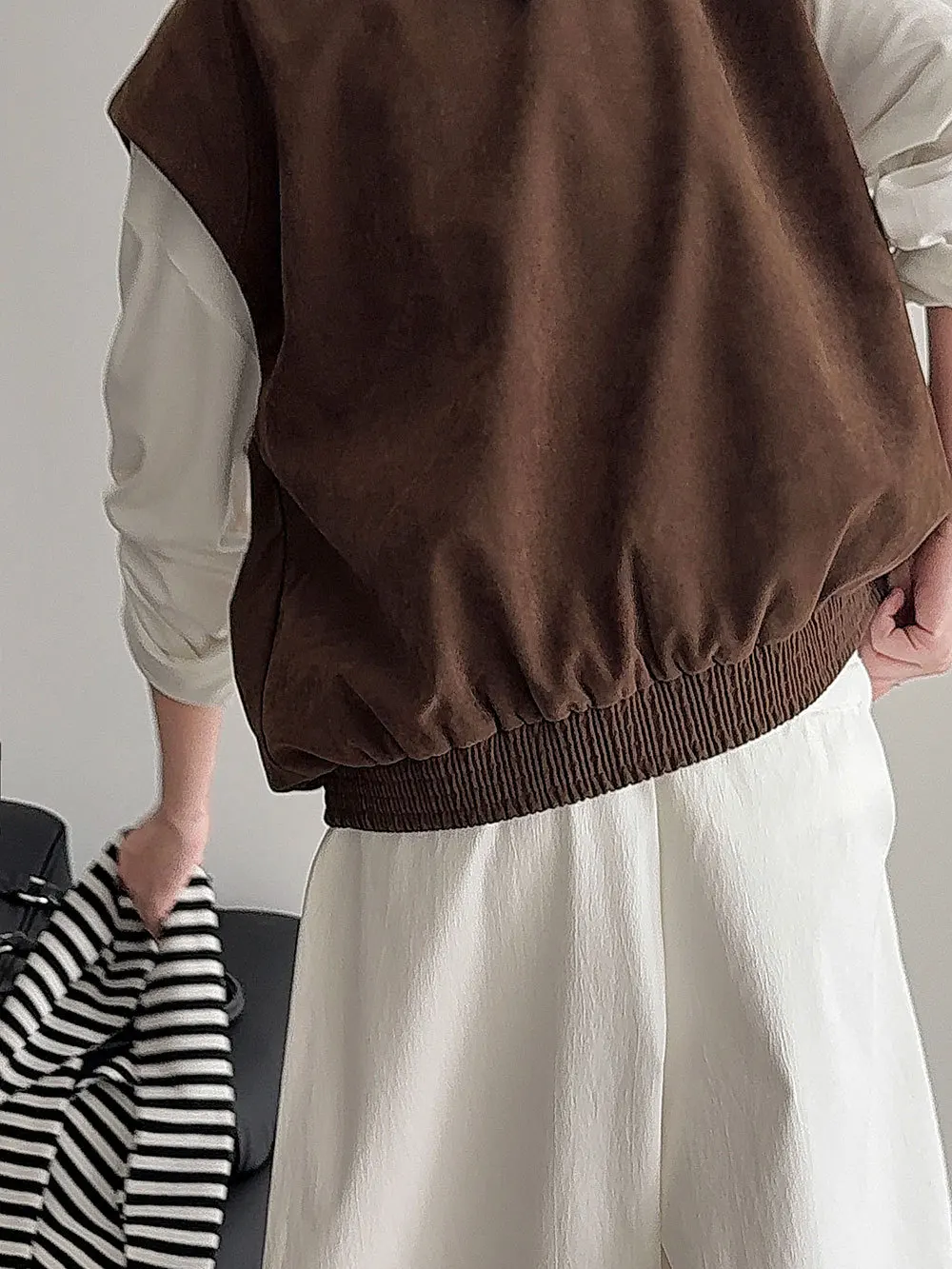 

Vests Waistcoats Thin Womens Vest Japanese Summer Open-Knit Urban Minimalism Youthful Flexible Lovely Cute Sleeveless Officewear