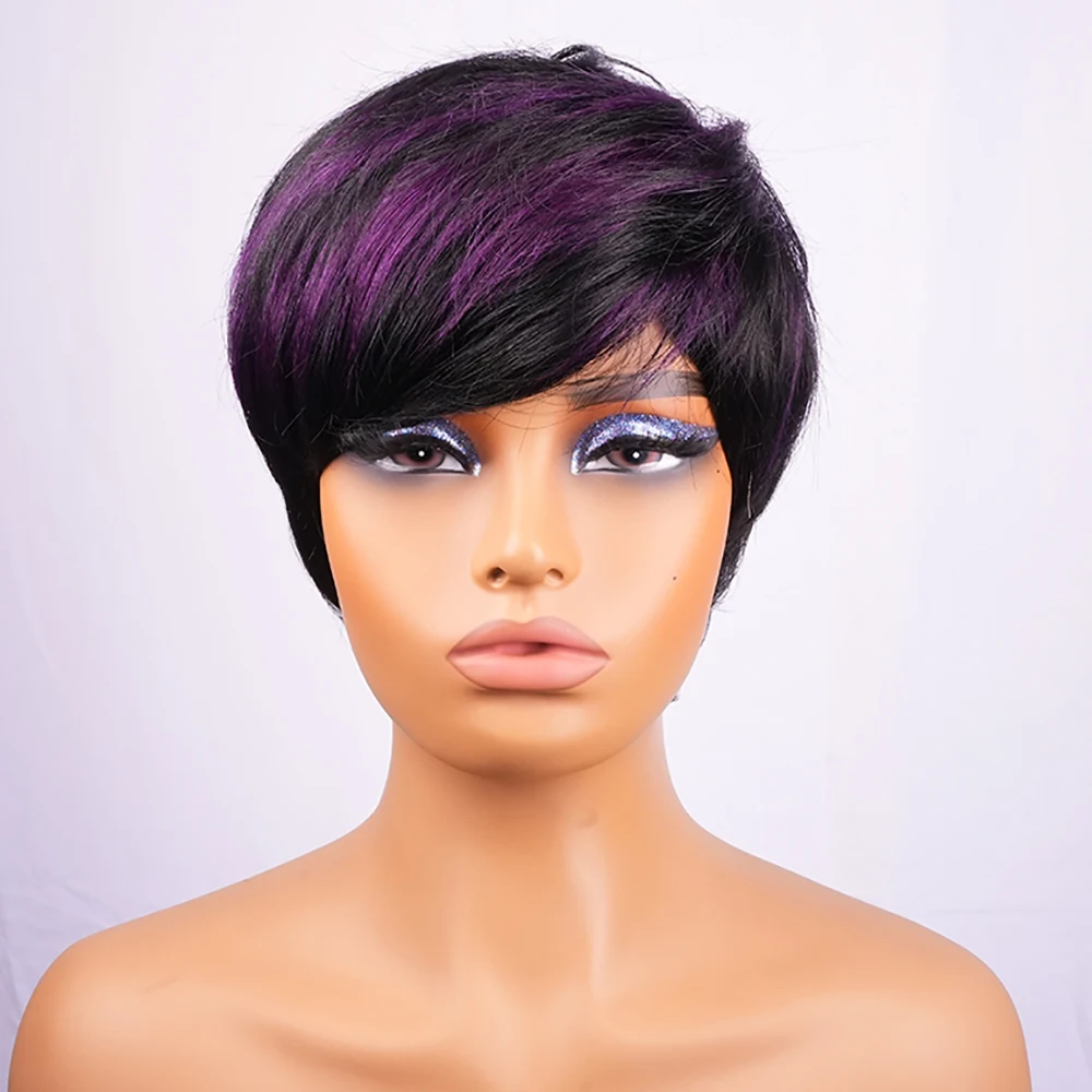 

Короткие парики из натуральных волос Бесклеевые готовые к работе Цветные парики из натуральных волос Прямые парики из натуральных волос 100% стрижка пикси Парики из человеческих волос