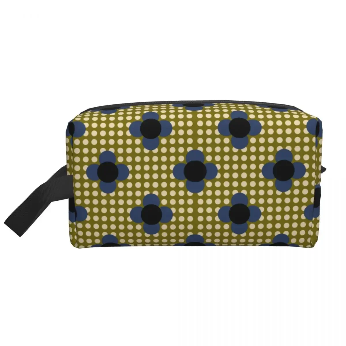 

Custom Orla Kiely Prints Polkadot Olive Flower Travel Toiletry Bag for Women Cosmetic Makeup Organizer Beauty Storage Dopp Kit