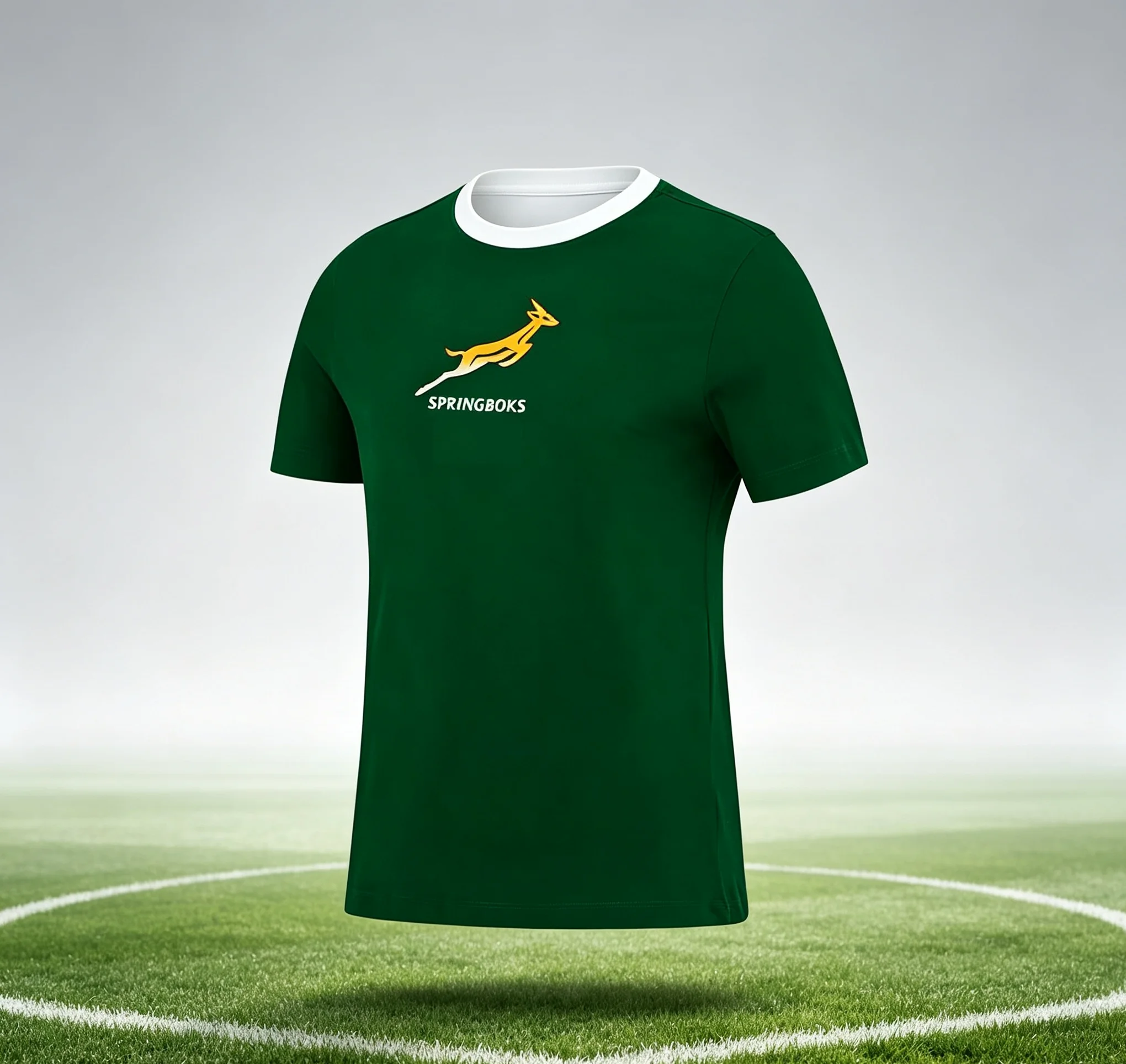 Neues Springboks-Südafrika-Rugby-Team-Trikot, kurzärmeliges Trainingshemd, schnelltrocknend, 3D-Druck, kurzärmeliges Oberteil für Fans – Detail 3
