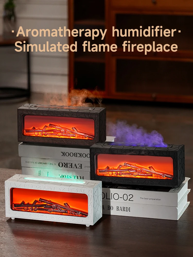 

Air Humidifier Essential Oil Diffuser Flame Aroma Humidifier Home Room Fragrance Diffuser with Night Light Aromatherapy Diffuser