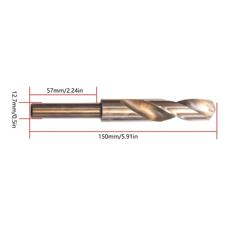 Mũi khoan kim loại HSS Chuyên nghiệp Vỏ xoắn Mặt đất xoắn Mũi 19mm cho kim loại không gỉ và sắt nhựa chế biến gỗ