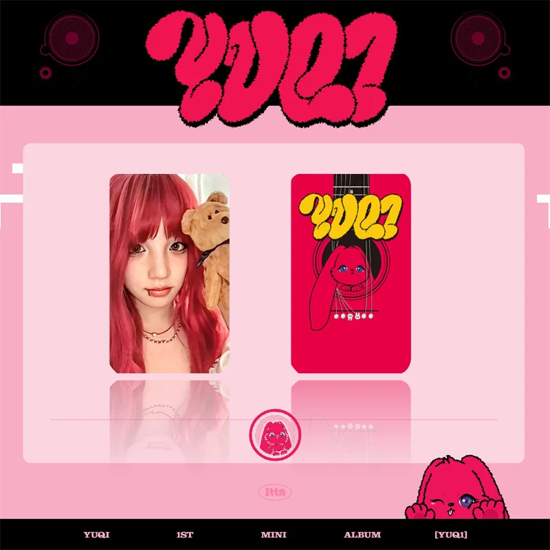 KPOP (G)I-DLE YUQI MINI Album Acrylic Double-sided Standing Plate Song Yuqi Concept Desktop Ornament Fans Collection Gifts