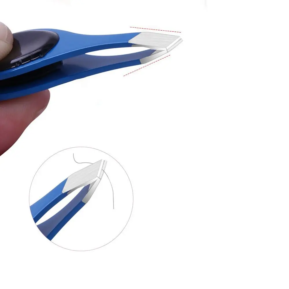 الملقط الملون الفولاذ المقاوم للصدأ إزالة الشعر متعددة الوظائف ملاقط رمش كاذبة مقاومة للاهتراء أداة ماكياج دائم النساء