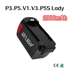 100% original 2500mAh For Midea V1 V3 P3 P5 P5pro P5S Lady P70 P81 BP21620D BP21625A VH1704 vacuum cleaner battery