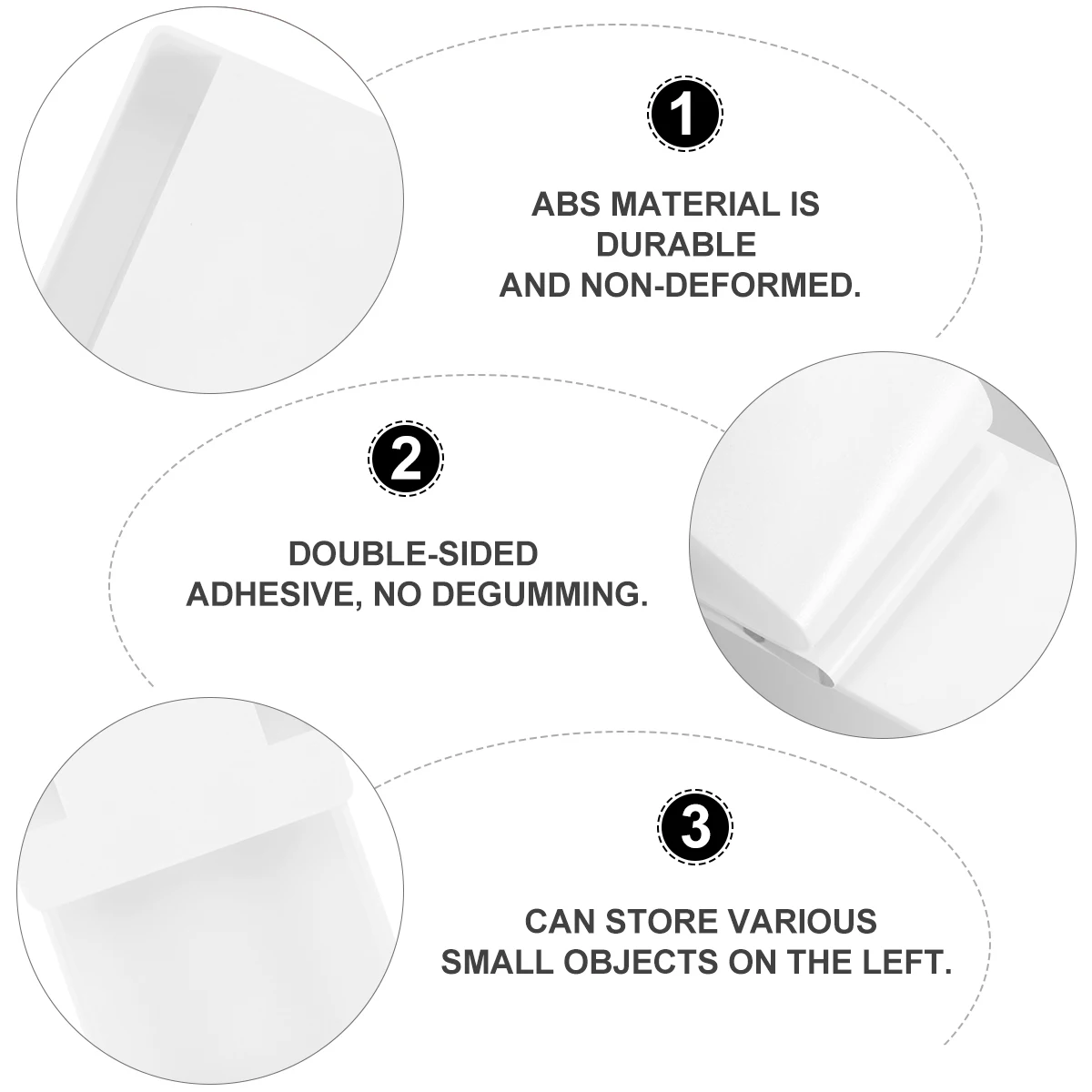 Drawer Type Storage Box ganizer Premium ABS Acrylic Material Living Bedroom Kitchen Hidden Desk Adhesive Tray Safe Clean