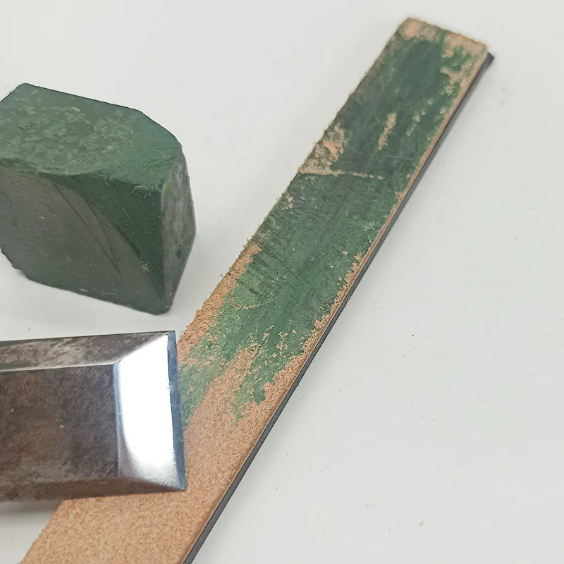 Knife polishing sharpener sharpening stone Leather Honing Strop Compound Green Abrasive Paste Metals Polishing Wax Paste