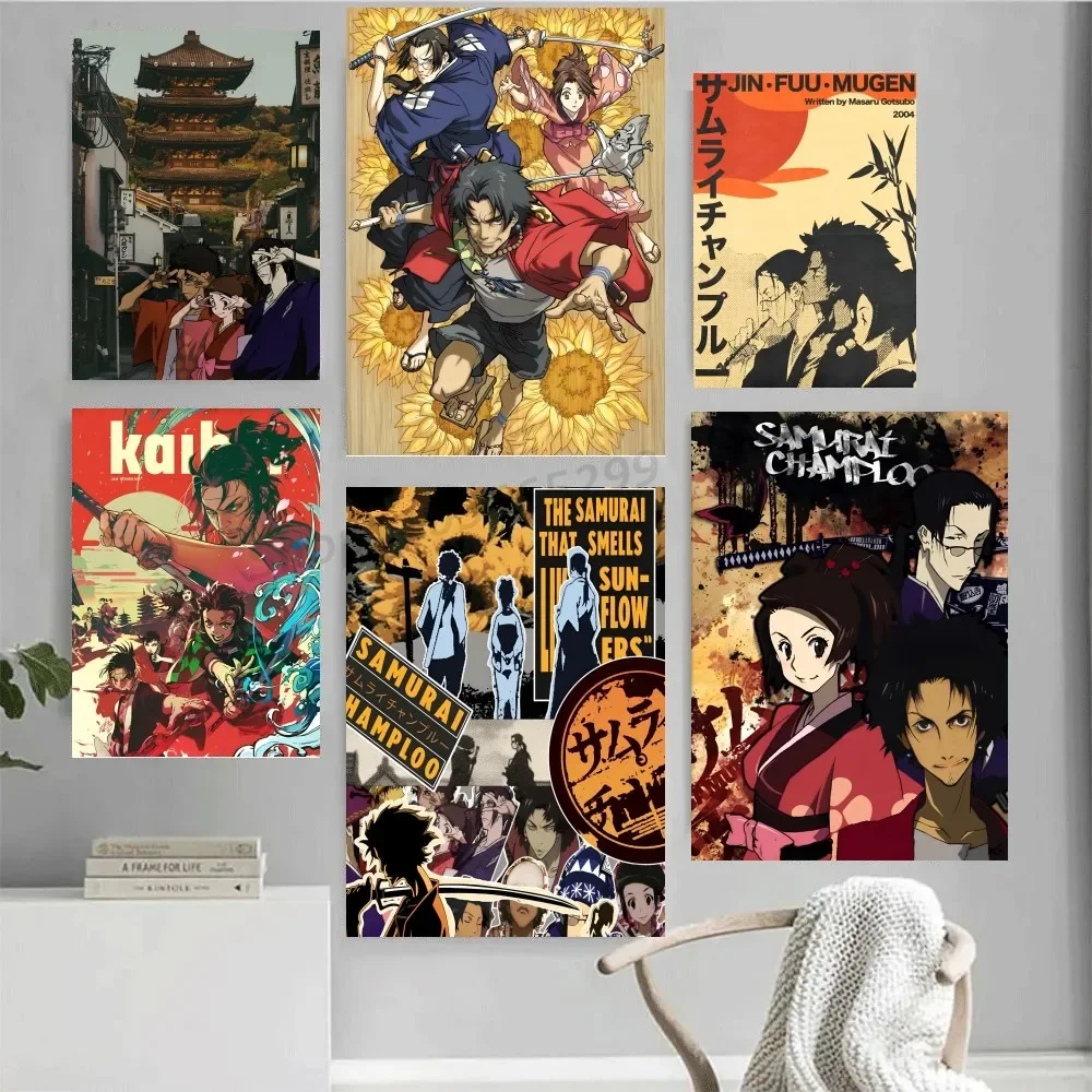 1PC Samurai Champloo Poster Paper Print Home Living Room Bedroom Entrance Bar Restaurant Cafe Art Painting Decoration