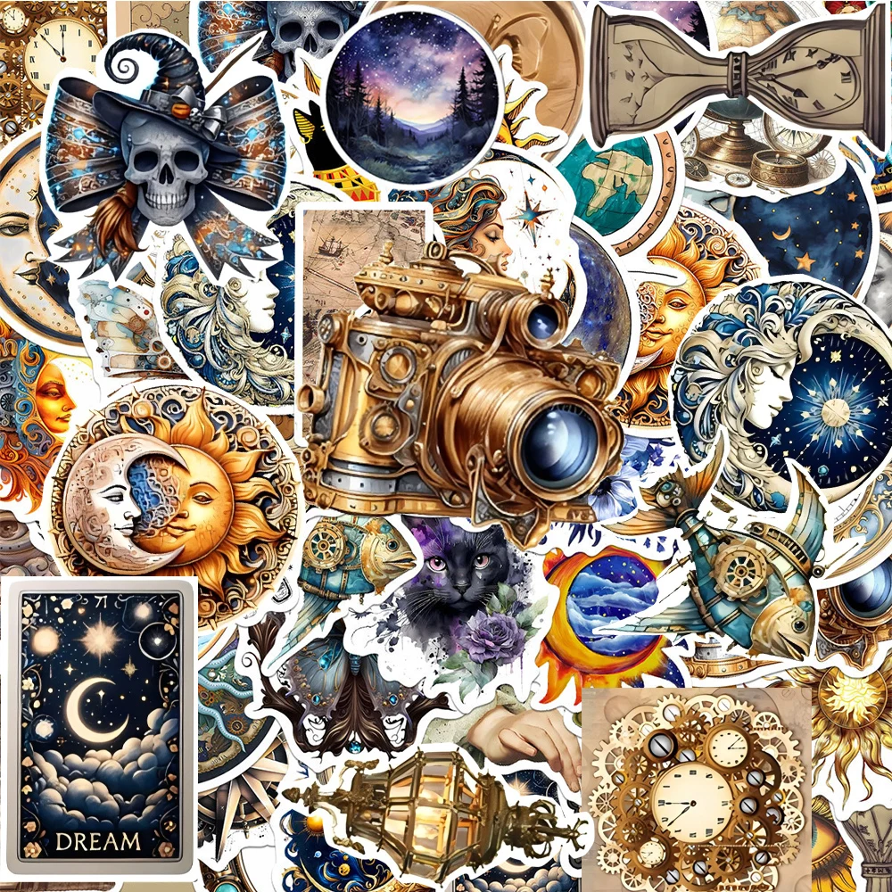 

10/30/50pcs Cute Greek Mythology Moon Art Aesthetic Cartoon Stickers Laptop Phone Fridge Guitar Cool Decoration Sticker Kids Toy