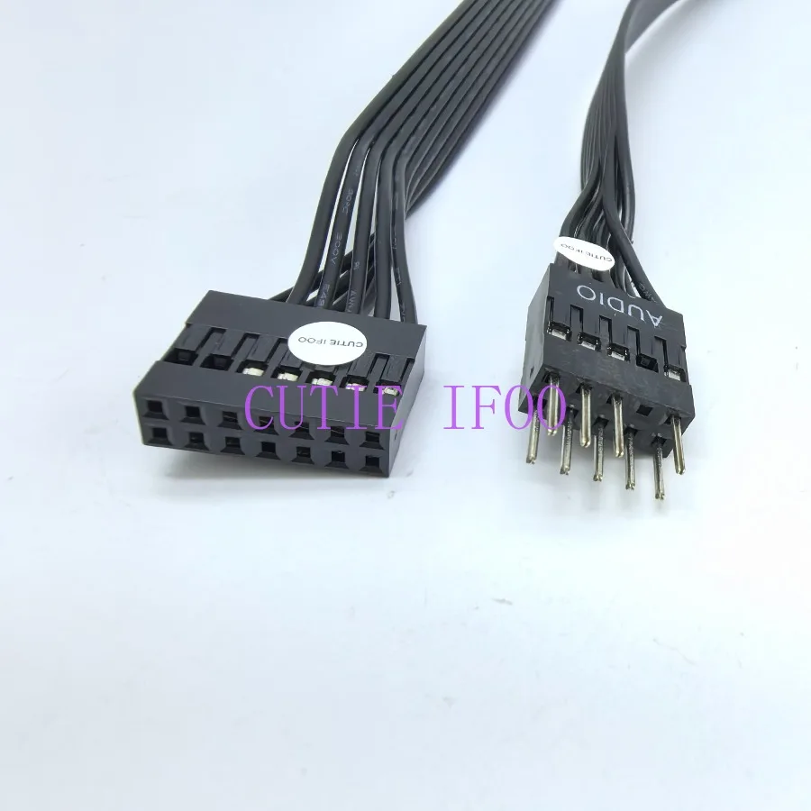 HD Audio 13Pin Female To 8Pin Male Converter Cable Cord 22AWG Wire for Lenovo Motherboard Connection HOST Front Panel 20cm