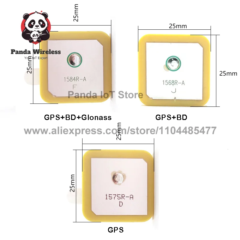 5PCS High-Precision GPS BD GLONASS Passive Ceramic Patch Antenna 1584R-A 1568R-A 1575R-A Integrated Navigatio Positioning System