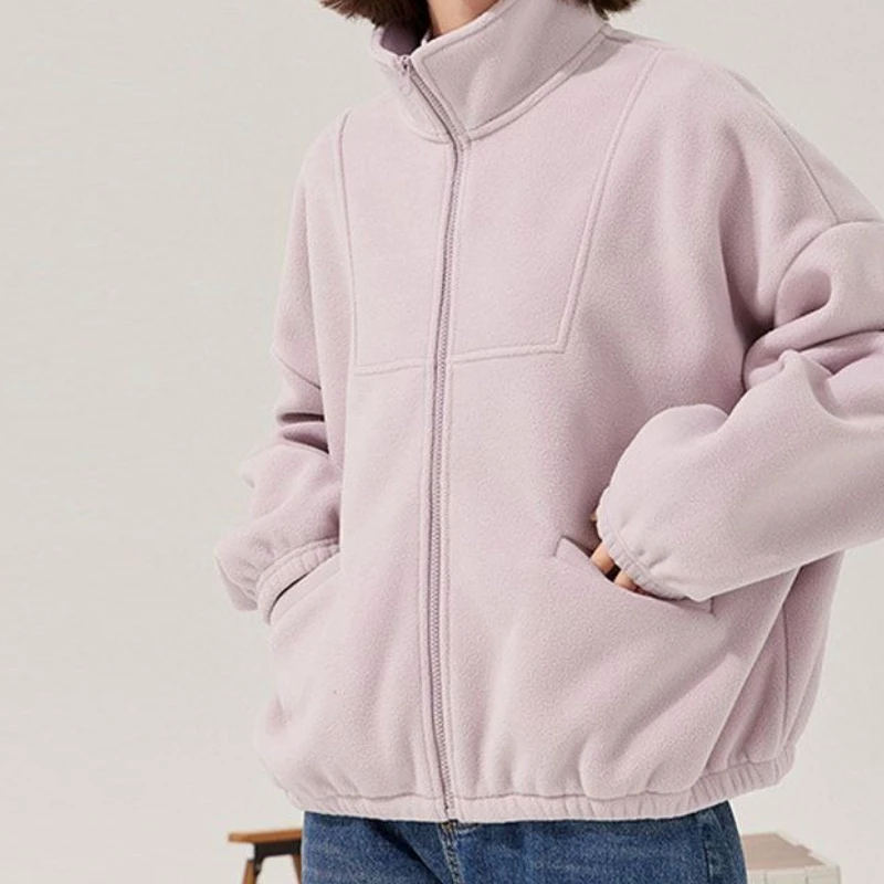 

Lambfleece Jackets, Women's Fleece Fleece Sweatshirts, Casual Sports Tops, Warm Fleece Cardigans