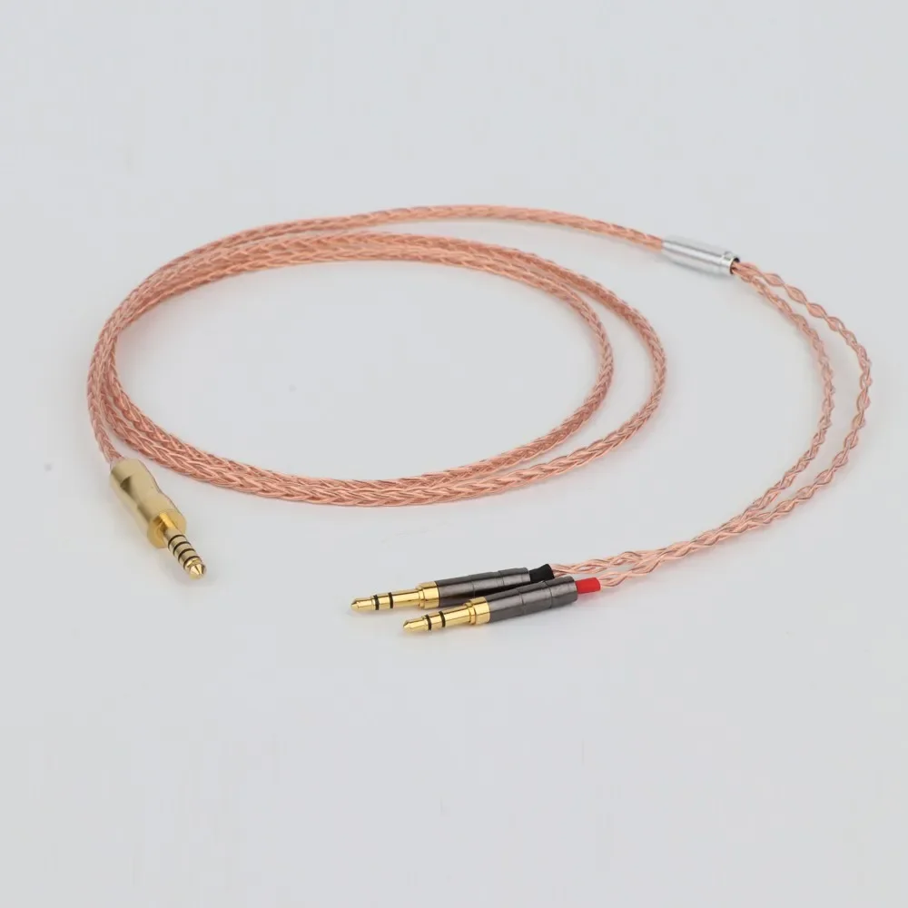 Preffair MEZE9 8 Cores 7N OCC Single Crystal Copper Headphone Upgrade Cable for Sundara Aventho focal elegia t1 t5p D7200 MDR-Z7