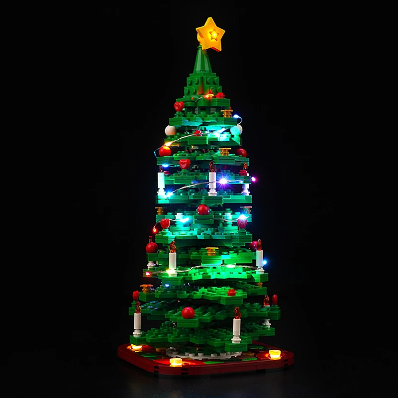 DIY LED-lichtset voor LEGO 40573 kerstboom (alleen LED-licht, zonder blokken model)