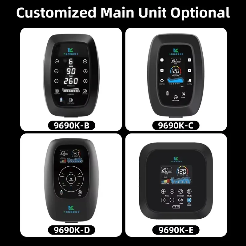 Massage Products Electric Professional Air Wave Full Leg Recovery Boots Pressure Massage Air Compression Leg Wrap Massager