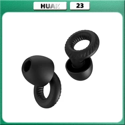 HUAK Super Soft Quiet Ear Plugs for Noise Reduction, Reusable Hearing Protection for Sleep,Swim, Work 8 Ear Tips in XS/S/M/L