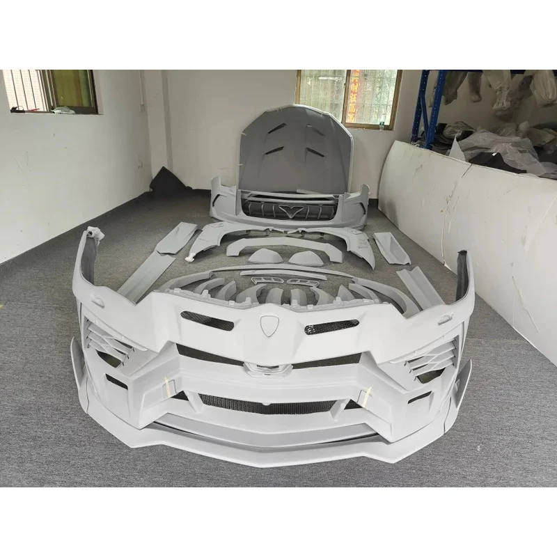 High Quality M-Style Resin Primer Body Kit Front Rear Bumper Side Guard Spoiler