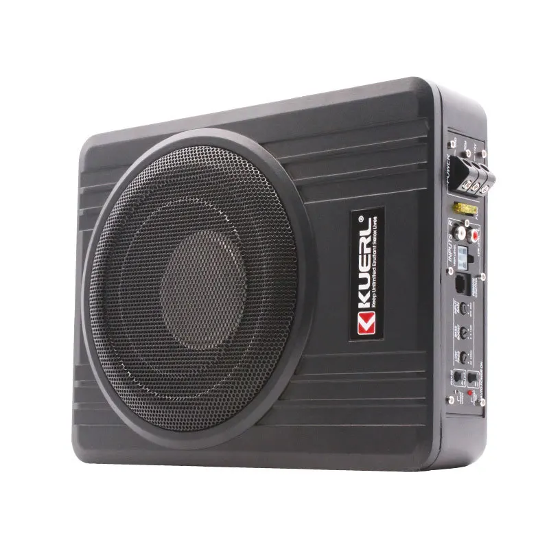 

12V high-power aluminum alloy car speaker, under the seat audio modification 10-inch ultra-thin subwoofer