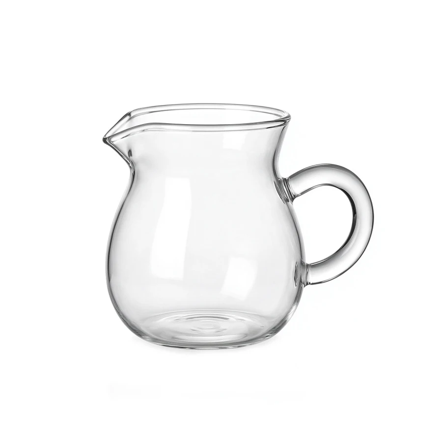 Durable Borosilicate Glass Pitcher, Drip-Free Spout Creamer, Mini Milk Pot for Tea, Soy Sauce, Condiments, Dishwasher Safe