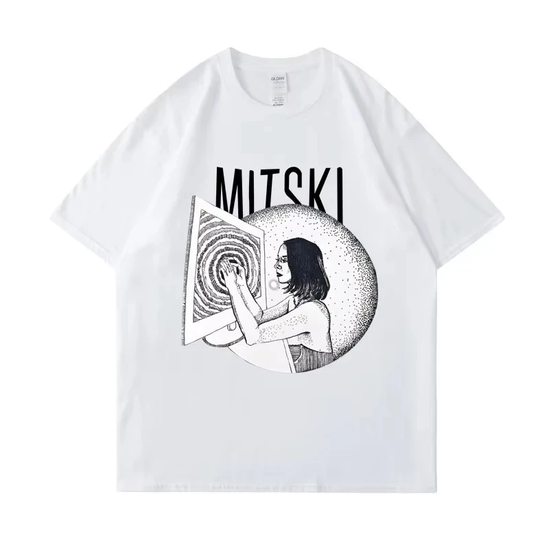 

Футболка с графическим принтом музыкального альбома Singer Mitski Be The Cowboy, модная уличная одежда в стиле ретро, крутые топы, футболки унисекс, Camisetas