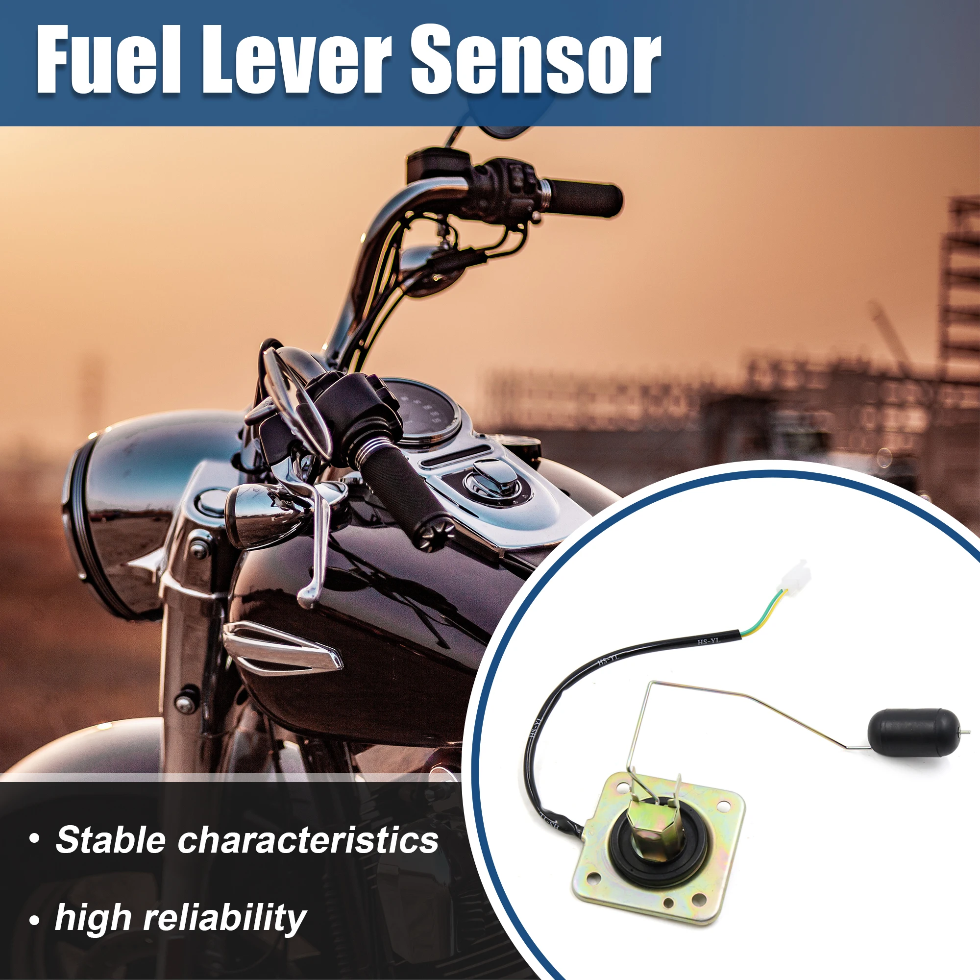 Motoforti Fuel Tank Level Float Sensor Sending Unit for Haojue ZB125