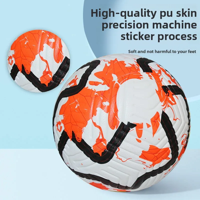 

Football standard size 5 machine sewn ball PU explosion-proof material sports league outdoor competition football training