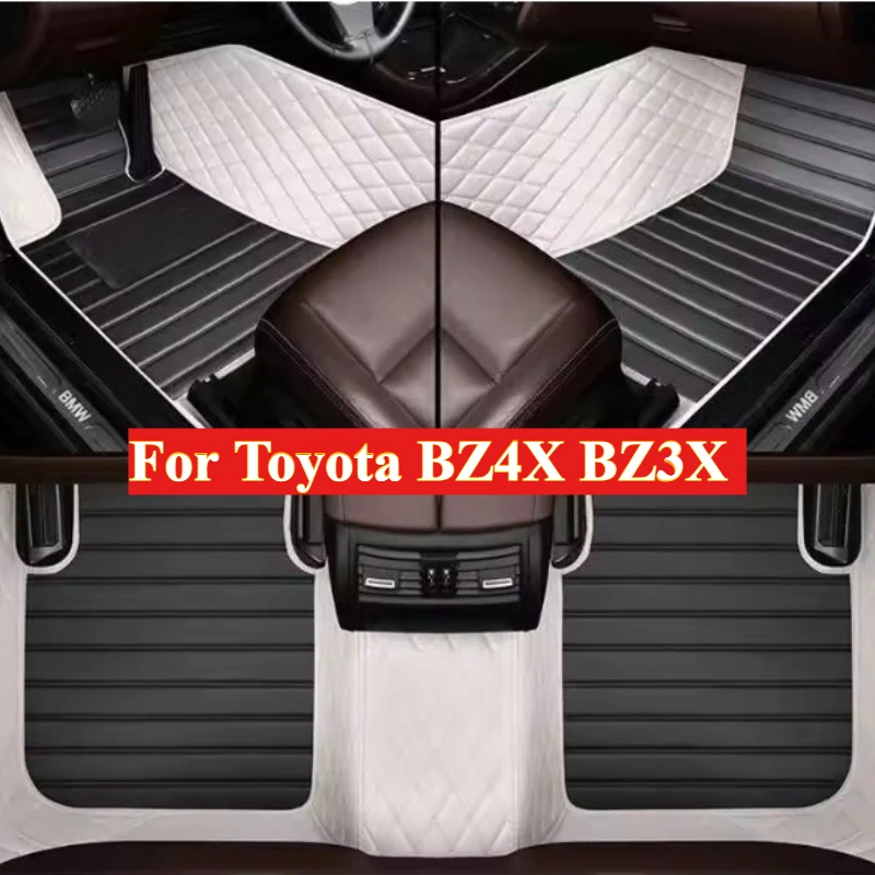 

Автомобильные коврики на заказ для Toyota BZ4X BZ3X 2024-2025, всепогодные 1-го и 2-го ряда, автоаксессуары, кожаные ковры для ног, интерьерные коврики