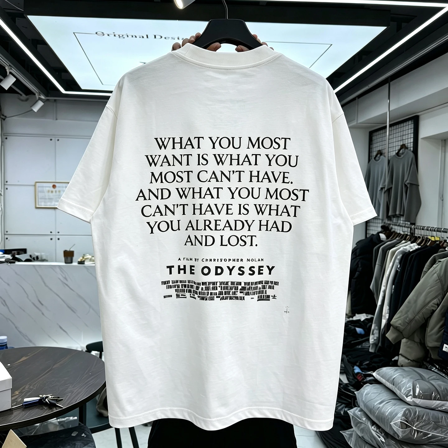 Street Fashion Helmet Letter Print Short Sleeve T-Shirt Vintage Loose Casual round Neck Top for Men And Women Trendy