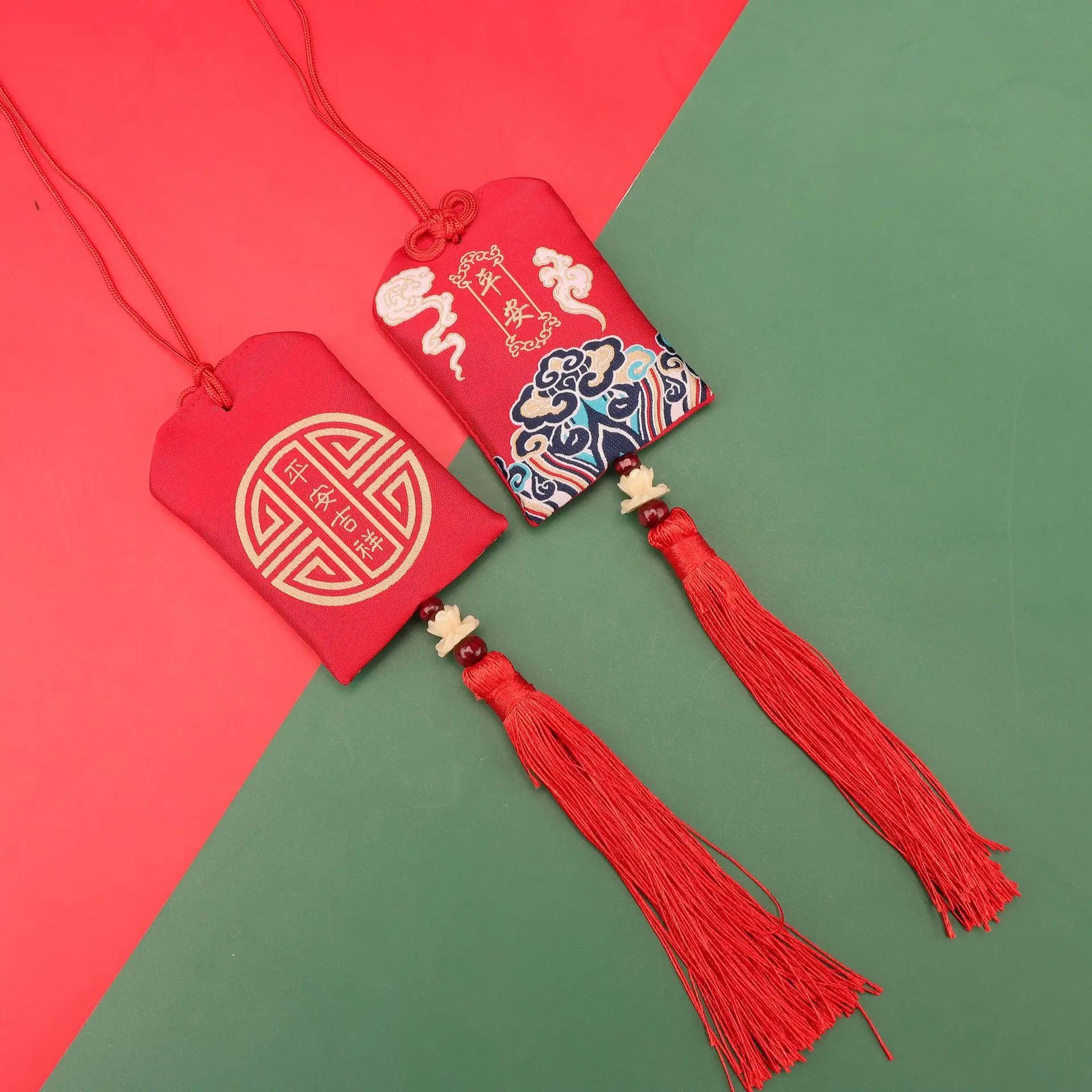 Lucky Spiritual Salt Pouch Spiritual Salts Sachet Buddhist Spiritual Salt Pouch Necklace Amulet Blessing Sachets Pendant Gifts - Image 2