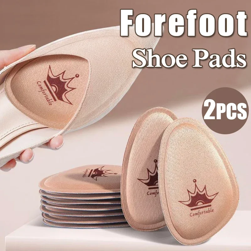 Women's Forefoot Pain Relief Pad Insert Half Size Non-Slip Cushion Breathable Sweat Absorbing Shoe Insoles for Foot Comfort