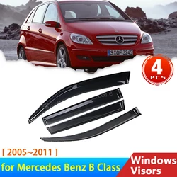 Deflectors for Mercedes Benz B Class W245 B200 B 200 B180 2009 2010 2011 Accessories Car Side Window Visors Sun Visor Windshield