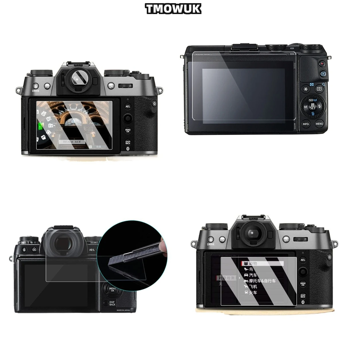 

For Fujifilm XT-5 XT-4 R50 R8 XS10 X-100V Pro3 Anti-Blue Light Tempered Glass - 9H HD Privacy Screen Protector Film