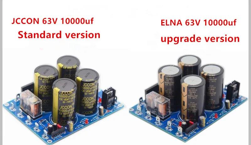 Scheda filtro raddrizzatore di alimentazione indipendente a 2 vie 63V 10000uF con protezione a tromba per amplificatore Audio fai da te