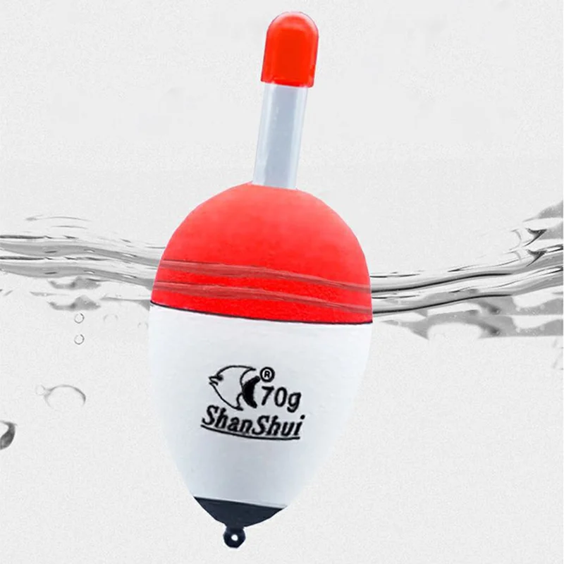 2pcs EVA Luminous Fishing Night Float Light Stick Foam Plastic Bobber Sea Rock Fishing Floats Buoyancy 10/20/30/40/50/60g/70/80g