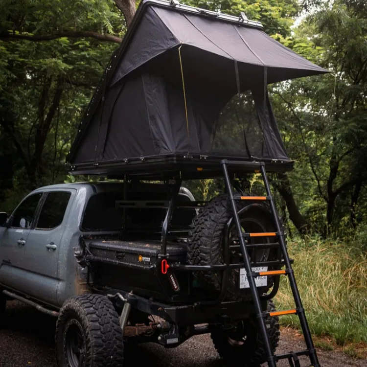 Off-road self-driving car tent, aluminum alloy roof tent triangular camping