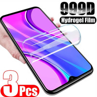 3PCS Full Protective Film For Xiaomi Redmi 9 9A 9C 9T 8 8A Screen Protector For Redmi Note 7 8 9 10 Pro 8T 9T 9S Hydrogel Film