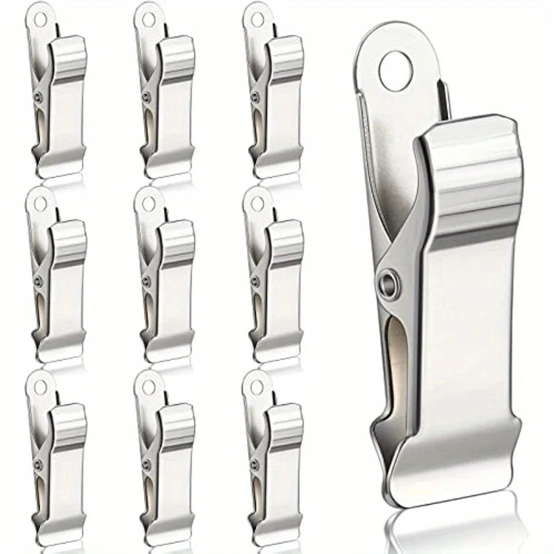 Metal Mini Clamps Mini Spring Clamp Crocodile Clips Silvery Clamps Wide Crocodile Clamps for Work, Smooth Jaw