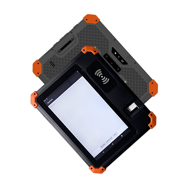 Custom industrial rugged tablet 8 inch touch screen android NFC biometric Fingerprint chip  Tablet pc H80