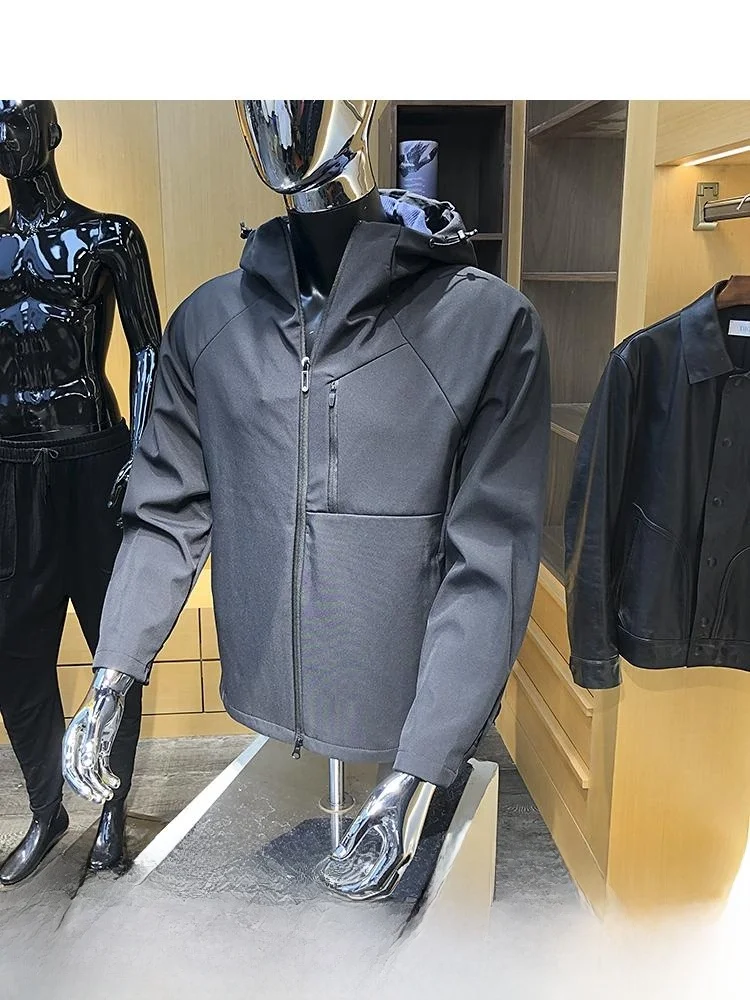 

Profional Outdoor Gear Fce Lined Windproof Waterproof Soft ell Jaet Zipper Inner Youth Faion Autumn Wear