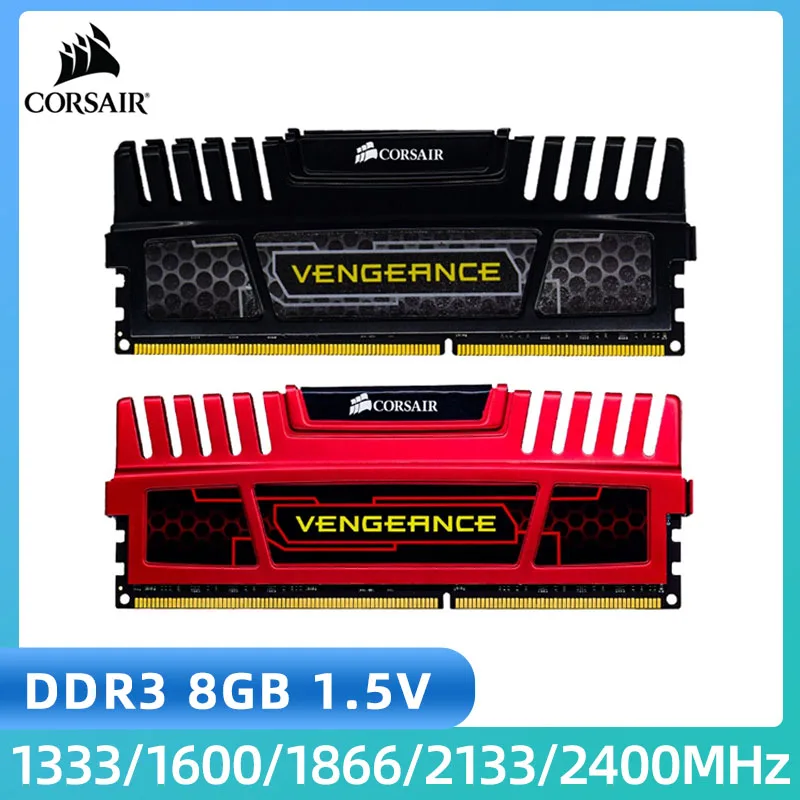 CORSAIR-Vengeance LPX DDR3 Desktop Memory, 8GB, 2400NHz, 2133MHz, 1866MHz, 1600MHz, 1333MHz, DIMM 240Pin, RAM RAM 1.5V